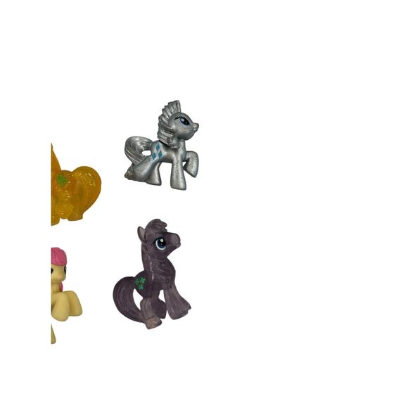 Hasbro My Little Pony Blind Bag Mini Figures Lot of 6 MLP Metallic Clear Glitter - Picture 7 of 8